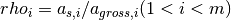 rho_i =
a_{s,i}/a_{gross,i} (1 < i < m)