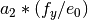a_2*(f_y/e_0)