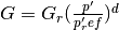 G=G_r(\frac{p'}{p'_ref})^d