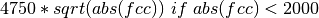 4750*sqrt(abs(fcc))\text{ }if\text{ }abs(fcc)<2000